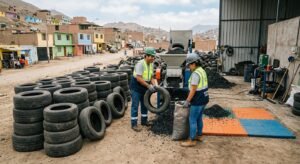 Lomas Bayas duplica su meta de reciclaje de neumáticos – Chile País Minero